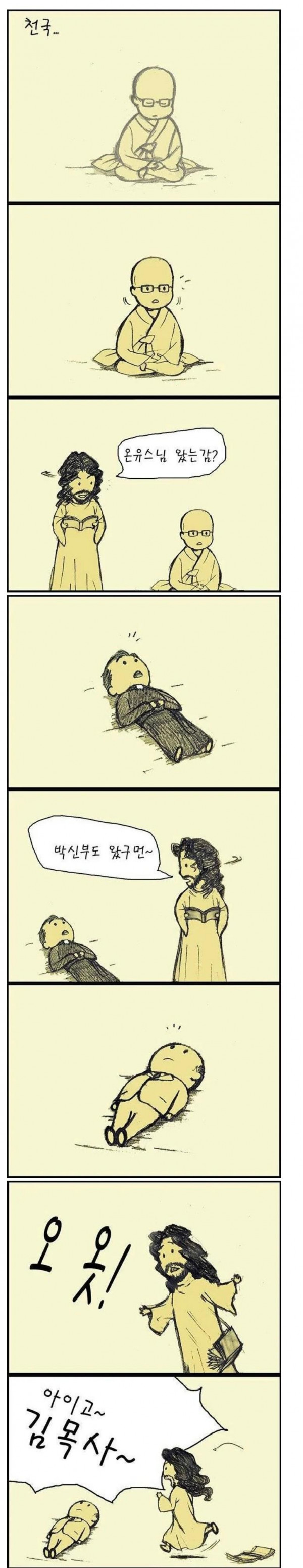 목사가 천국에 오면